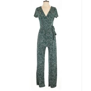 Dark Green Gilli Short Sleeve Pant Romper